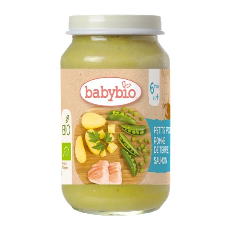 Babybio BIO příkrm hrášek brambory losos, 200 g