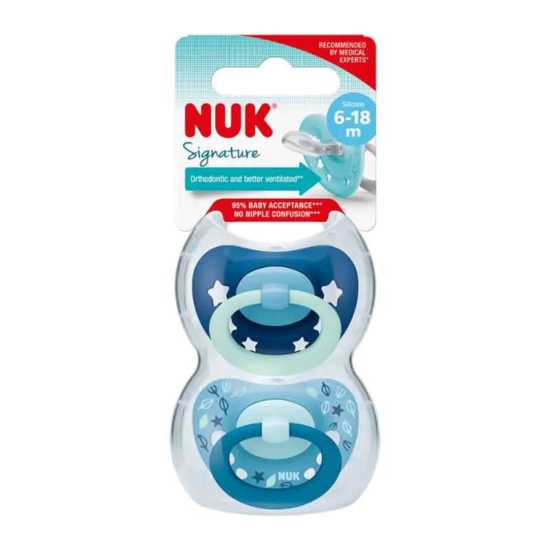 NUK Dudlík Signature, různé druhy, 2 ks