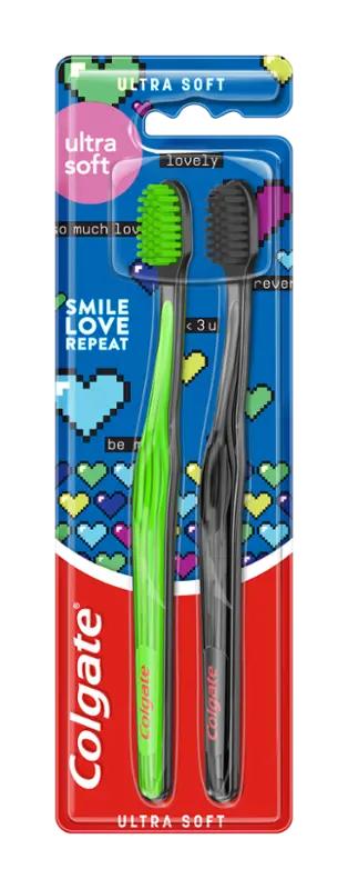 Colgate Zubní kartáček Ultra Soft Smile Love Repeat, 2 ks