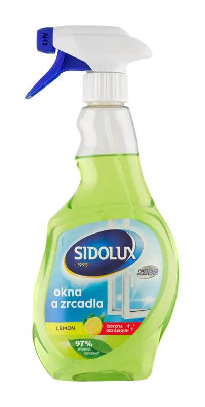 Sidolux Čistič oken a zrcadel s nanotechnologií Lemon, 500 ml