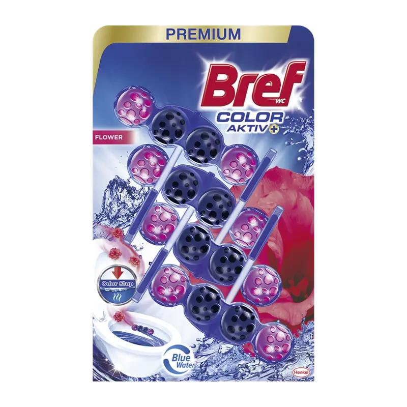 Bref Tuhý WC blok Color Aktiv Flower, 200 g