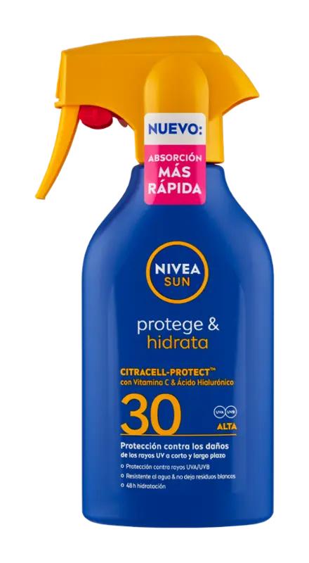 NIVEA Hydratační sprej na opalování Sun Protect & Moisture SPF30, 270 ml