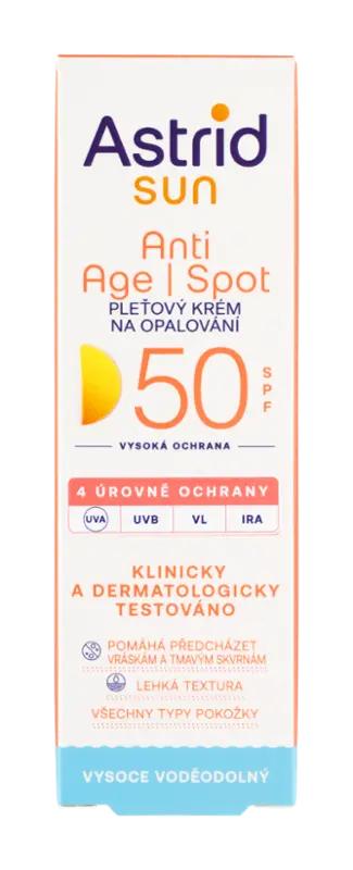 Astrid Pleťový krém na opalování Anti Age Spot SPF 50, 50 ml