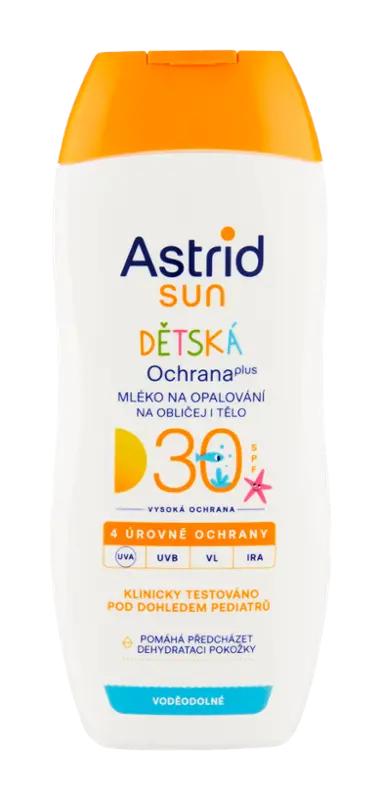 Astrid Dětské mléko na opalování SPF30, 200 ml