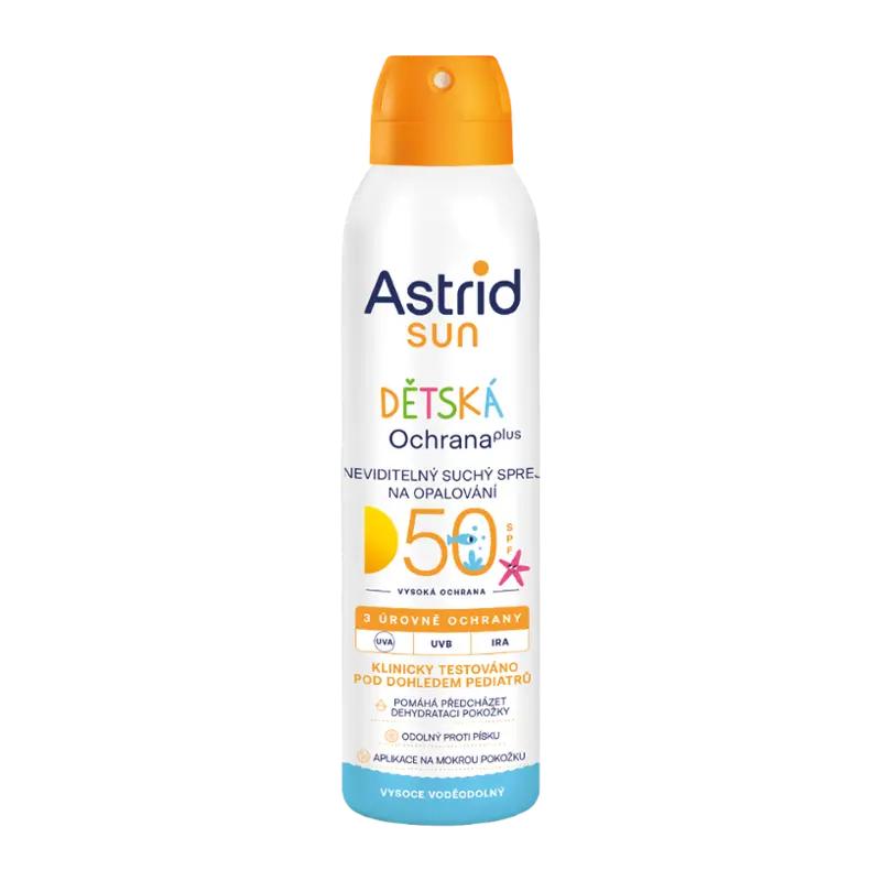 Astrid Dětský sprej na opalování SPF50, 150 ml