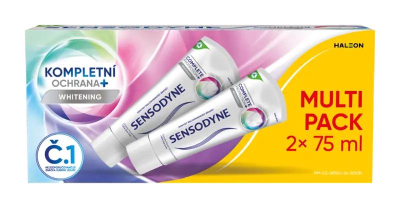 Sensodyne Zubní pasta Whitening Kompletní ochrana+ s fluoridem duopack 2x 75 ml, 150 ml