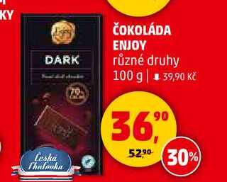 ČOKOLÁDA ENJOY různé druhy, 100 g  