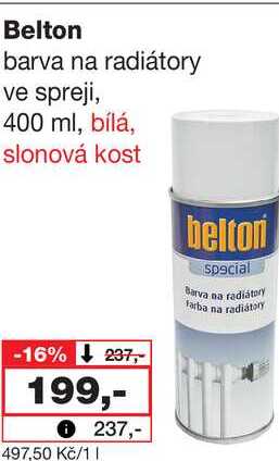 Belton barva na radiátory ve spreji, 400 ml