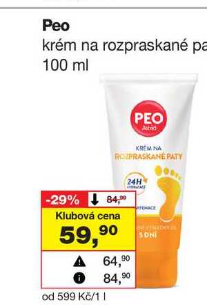 Peo krém na rozpraskané paty 100 ml 