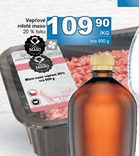 Vepřové mleté maso 20% tuku 1kg