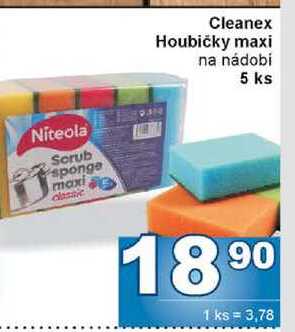 Cleanex Houbičky maxi na nádobí 5 ks 