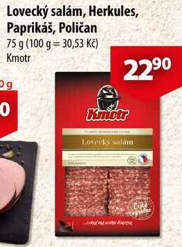 Lovecký salám, Herkules, Paprikáš, Poličan, 75 g