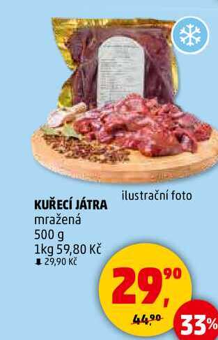KUŘECÍ JÁTRA mražená, 500 g 