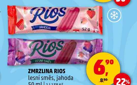 ZMRZLINA RIOS lesní směs, jahoda, 50 ml  