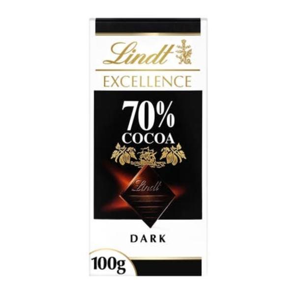 Lindt Excellence Hořká čokoláda 70% kakaa