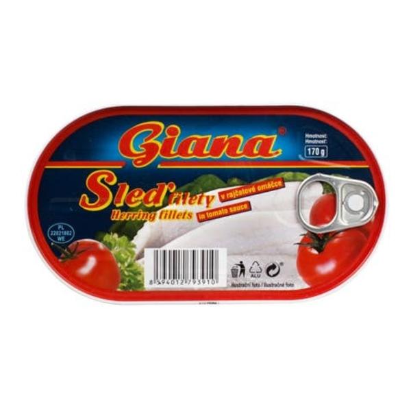 Giana Sleď filety v rajčatové omáčce