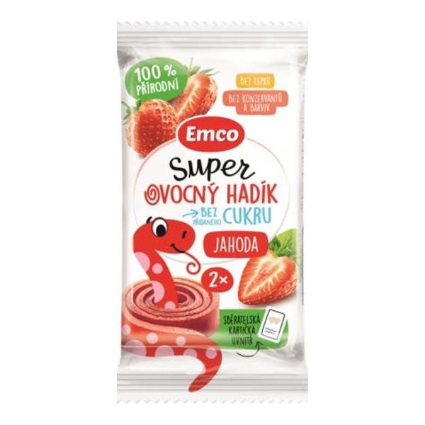 Emco Super ovocný hadík jahoda