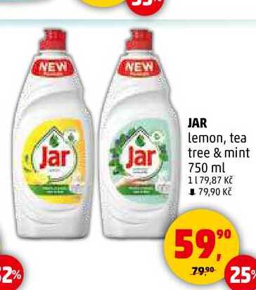 JAR lemon, tea tree & mint, 750 ml 