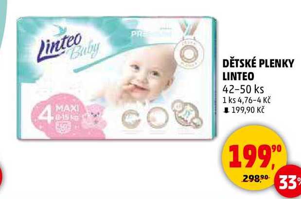 DĚTSKÉ PLENKY LINTEO, 42-50 ks 