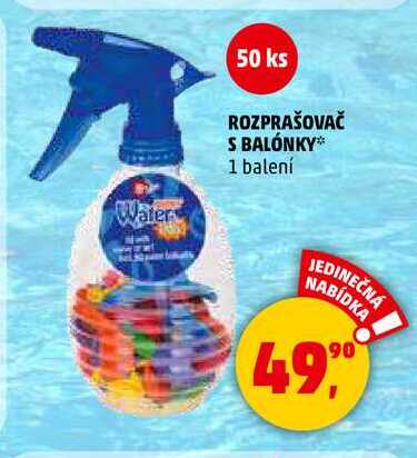 ROZPRAŠOVAČ S BALÓNKY, 1 balení
