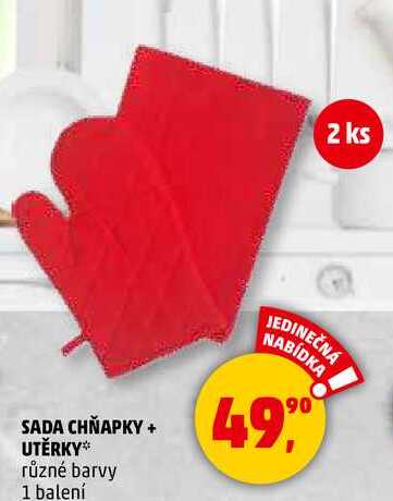 SADA CHŇAPKY + UTĚRKY různé barvy, 1 balení 