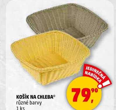 KOŠÍK NA CHLEBA různé barvy, 1 ks 