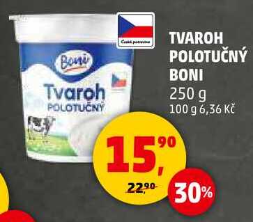 TVAROH POLOTUČNÝ BONI, 250 g 