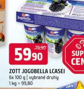 Zott jogobella lcasei 6x 100 g vybrané druhy