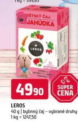 Leros 40 g bylinný čaj vybrané druhy