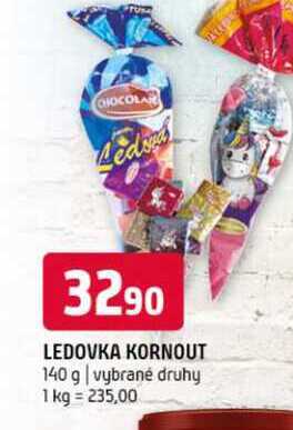 Ledovka kornout 140 g vybrané druhy 