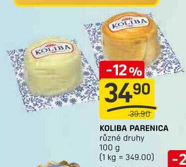 KOLIBA PARENICA různé druhy 100 g 