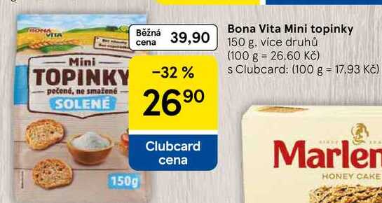 Bona Vita Mini topinky, 150 g 