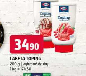 Labeta Toping vybrané druhy 200g