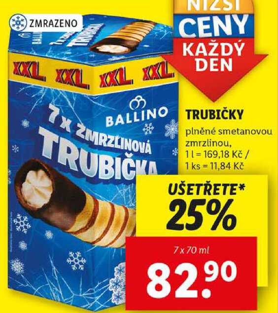 TRUBIČKY, 7x 70 ml