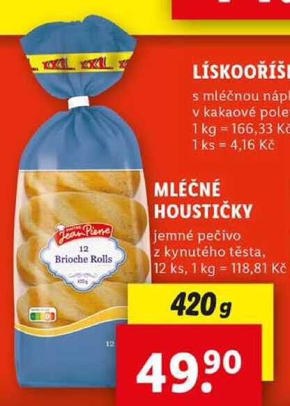 MLÉČNÉ HOUSTIČKY, 420 g