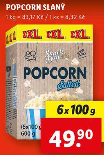 POPCORN SLANÝ, 6x 100 g