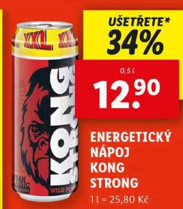 ENERGETICKÝ NÁPOJ KONG STRONG, 0,5 l