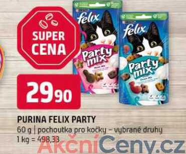 Purina felix party 60 g pochoutka pro kočky vybrané druhy 