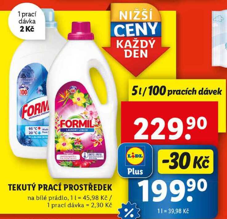 TEKUTÝ PRACÍ PROSTŘEDEK, 5 l/100 PD