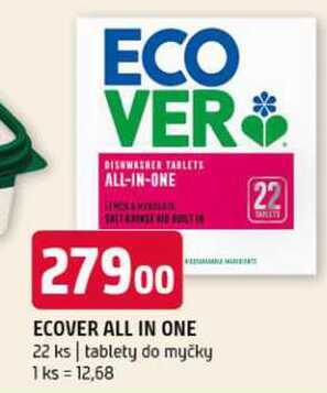 Ecover all in one 22 ks tablety do myčky 