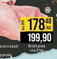 Krůtí prsa cca 2 kg 