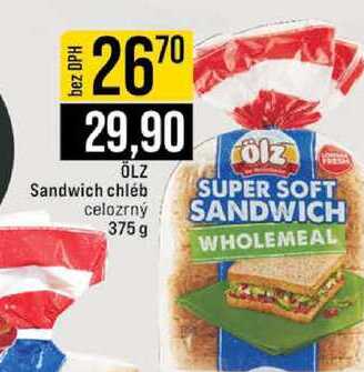 ÖLZ Sandwich chléb celozrný 375 g