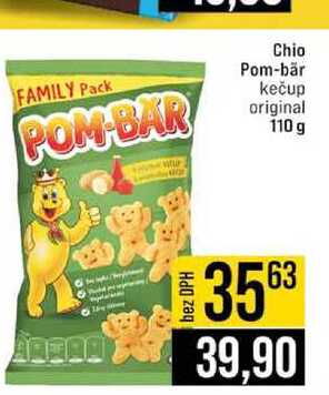 Chio Pom-bär kečup original 110 g 