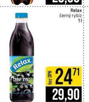 Relax černý rybíz 1l