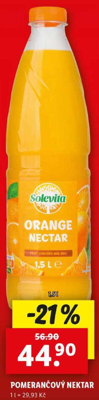 POMERANČOVÝ NEKTAR, 1,5 l