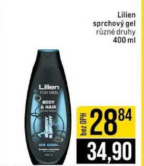 Lilien sprchový gel různé druhy 400 ml