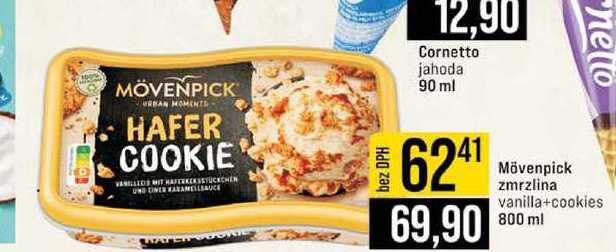 Mövenpick zmrzlina nello vanilla+cookies 800 ml 