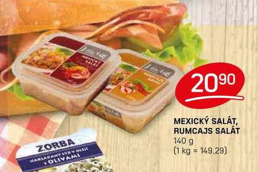 MEXICKÝ SALÁT, RUMCAJS SALÁT 140 g