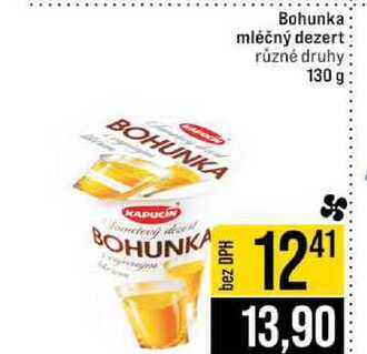 Bohunka mléčný dezert různé druhy 130 g