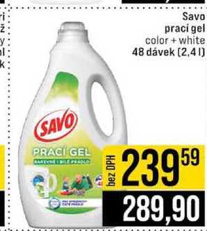 Savo praci gel color + white 48 dávek 2.4l